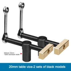 1/2PCS Ganwei 19MM/20MM Woodworking Table Vice Clamp Tiger Clamp And Lock Set With Brass And Stainless Steel Ratchet For Secure Joinery And Fixtures Ratchet Mechanism Ideal For CNC And Woodworking -Home-Tools 484bec71 ff96 4a98 b709 edf4e15ef198