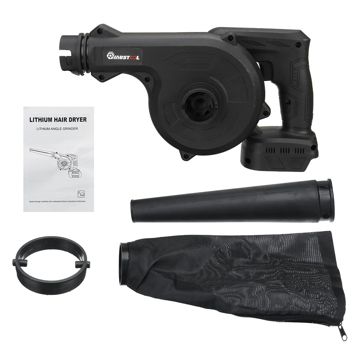 VIOLEWORKS 1500W 20000rpm 18V 2-in-1 Electric Air Blower Blow-suction Type Vacuum Cleaner Handheld Blowing Machine For Dust Cleaning 4 VIOLEWORKS 1500W 20000rpm 18V 2-in-1 Electric Air Blower Blow-suction Type Vacuum Cleaner Handheld Blowing Machine For Dust Cleaning - Image 3