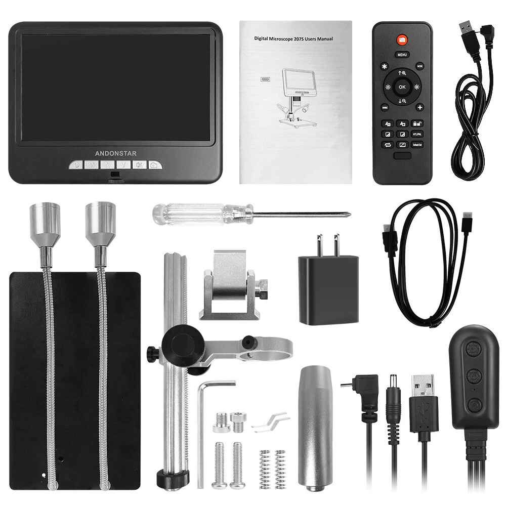 Andonstar AD207S HDMI Digital Microscope Long Object Distance Microscope Soldering Tool For Phone PCB Repair With Extension Tube 8 Andonstar AD207S HDMI Digital Microscope Long Object Distance Microscope Soldering Tool For Phone PCB Repair With Extension Tube - Image 6