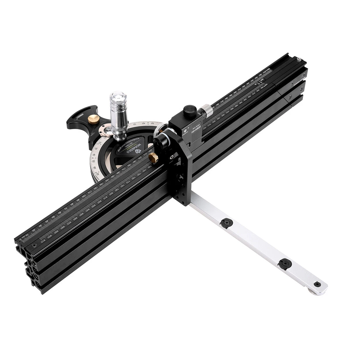 HONGDUI Precision Miter Gauge With Extended Fence For Woodworking Table Saw Router Table Precision Angle Setting 8 HONGDUI Precision Miter Gauge With Extended Fence For Woodworking Table Saw Router Table Precision Angle Setting - Image 6