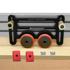 Aluminum Alloy Woodworking Roller Guide Safety Loc Feather Board Precision Stock Guide For Saw Table Router Table