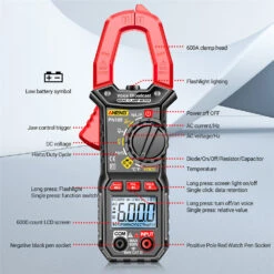 ANENG DC Digital Multimer PN105 DC Clamp Meter AC/DC Current Amp Meter 6000 Counts Current Volt Temp Capacitance Resistance Diodes -Home-Tools 5020830b bc2d 4ab2 a045 4f7b84a086bb