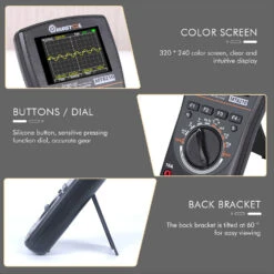 MUSTOOL MT8210 Intelligent Graphical Digital Oscilloscope Multimeter 2 In 1 With 2.4 Inches Color Screen 1MHz Bandwidth 2.5Msps Sampling Rate For DIY And Electronic Test -Home-Tools 523c74e2 a81a 407c 9fa8 e5e440507e3f