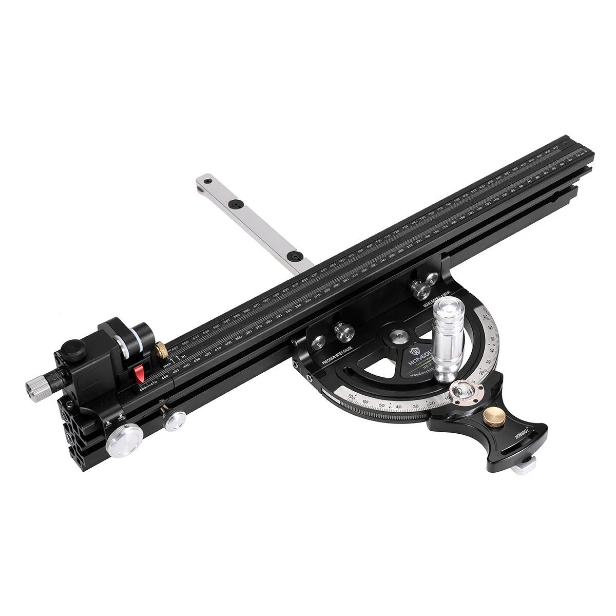 HONGDUI Precision Miter Gauge With Extended Fence For Woodworking Table Saw Router Table Precision Angle Setting 6 HONGDUI Precision Miter Gauge With Extended Fence For Woodworking Table Saw Router Table Precision Angle Setting - Image 4