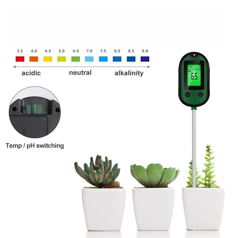 Garden 5 In 1 Soil Moisture Sensor PH Meter Metal Probe Soil Moisture Detector Acidity Temperature Tester For Plants Flowers 5 Garden 5 In 1 Soil Moisture Sensor PH Meter Metal Probe Soil Moisture Detector Acidity Temperature Tester For Plants Flowers - Image 3