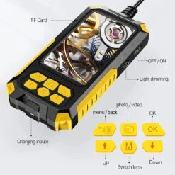 P50 1080P 8mm Dual Camera Piping Borescope Camera 4.5In IPS LCD Digital Inspection Camera With 6 LED For Car Sewer -Home-Tools 53603776 0ff3 4fc1 9e6e d4fd5f064974