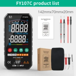 FUYI Professional 6000 Counts Digital Multimeter 1000V AC DC Voltage Meter Ohm Hz NCV Live ℃ μF Duty Multimetro FY107A FY107B FY107C -Home-Tools 54b24530 3a09 4ff9 87c4 ae2223fec91d