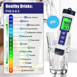 5 In1 Pool Salt Tester Digital Salinity Meter High Accuracy IP67 Waterproof With PPM PPT % Display Auto-Off Energy Efficient For Pools Aquariums Seawater -Home-Tools 54c78d5a f47f 48a3 ba2c 0ca461f45af4