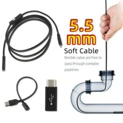 5mm 7mm Mobile Probe Borescope Camera Inspection Endoscopic For Android Smartphone Cars Endoscope Camera USB Type C -Home-Tools 56979f25 6ce4 4cd3 8ea5 3bb4fa99927a