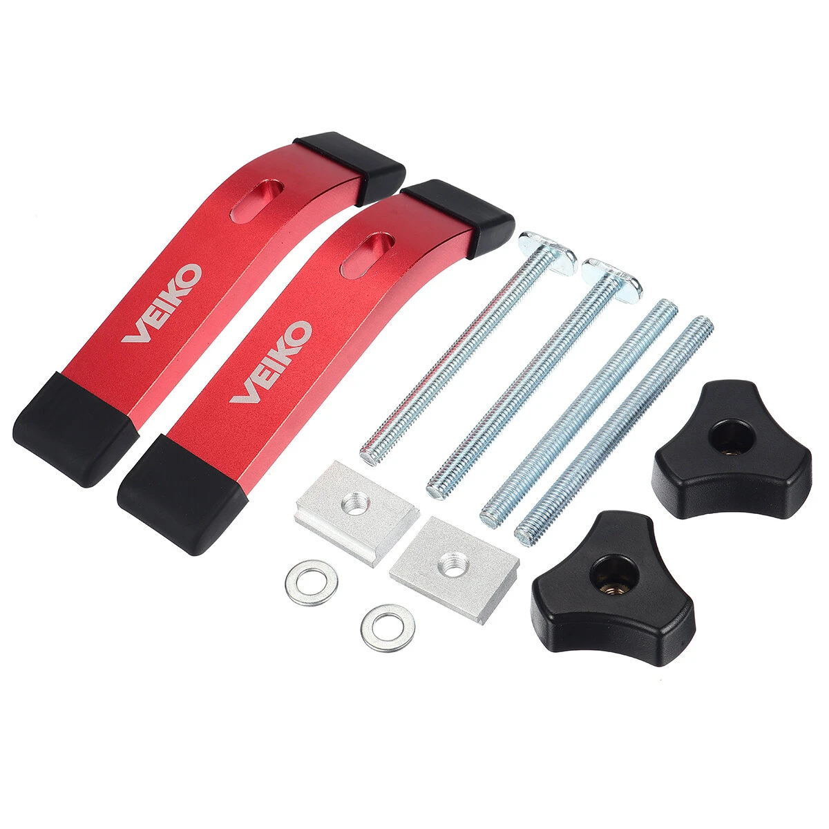 VEIKO 2 Set Quick Acting T Track Hold Down Clamp With T Bolts And Silder Aluminum Alloy Woodworking Clamps For Routers Drill Presses CNC Table Saws 5 VEIKO 2 Set Quick Acting T Track Hold Down Clamp With T Bolts And Silder Aluminum Alloy Woodworking Clamps For Routers Drill Presses CNC Table Saws - Image 3