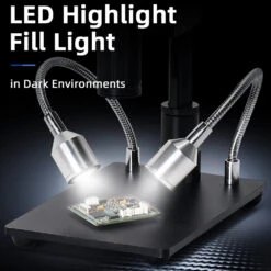 Mustool 10.1 Inch LCD HD Video Microscope With 150X C Mount Lens Electronic Microscope Camera With Metal Stand Professional Repair Tools -Home-Tools 576706f5 6f6e 4841 be10 3c9b76d49f2f