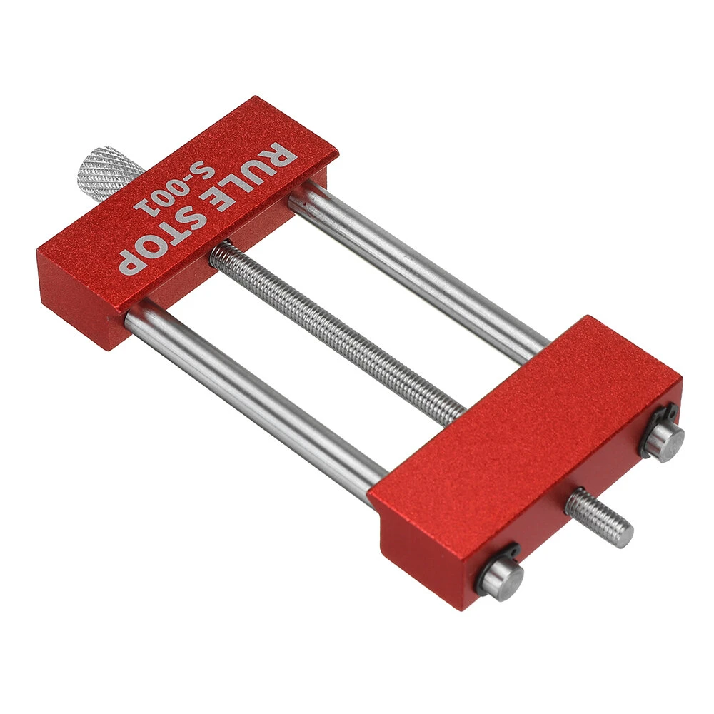Aluminum Alloy Woodworking Rule Stop Wood Marking Gauge Woodworking Scriber Ruler 4 Aluminum Alloy Woodworking Rule Stop Wood Marking Gauge Woodworking Scriber Ruler - Image 2