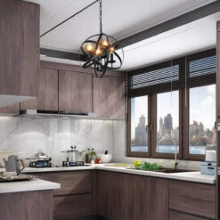 Antique Style Industrial Vintage Lighting Ceiling Chandelier 4 Lights Decorative Luminaire Metal Hanging Fixture -Home-Tools 583c76ae a57d 4981 a780 242a08287a50