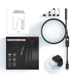 Camera With Light, 1920P HD Borescope With 8 Adjustable LED Lights, With 16.4ft Semi-Rigid Snake Cable, 7.9mm IP67 Waterproof Inspection Camera For IPhone -Home-Tools 583fb2cc 0a9e 474e ac9e 4d3471922e59