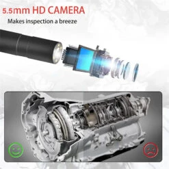 8mm 5M Borescope Endoscope Inspection Camera,2.4" IPS HD Screen Handheld IP67 Waterproof Sewer Endoscope Camera -Home-Tools 588143e4 009d 41b1 b3b4 f81da73abcb7