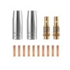14Pcs 15AK Welding Torch Consumables 0.6mm 0.8mm 0.9mm 1.0mm 1.2mm MIG Torch Gas Nozzle Tip Holder Of 15AK MIG MAG Welding Torch -Home-Tools 5a4ff1b4 c36e 455c 8842 833b647be512
