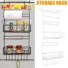 5 Tiers Fridge Hanging Rack Shelf Side Storage Spice Multi-Layer Side Holder -Home-Tools 5e9cde4f ab41 4457 a023 d98ff53872f9