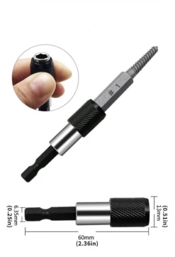 5 Pack Screw Extractor Center Bit Guide For Broken Bolt Puller Hex Handle And 1 Wrench For Broken Hand Tools -Home-Tools 601cec48 9d17 48ba bc4e 09ec98a7f0f3