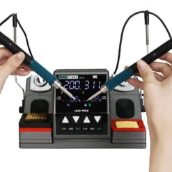 SUGON T1602 Soldering Station Double Station Welding Rework Station For Cell-Phone PCB SMD IC Repair Soldering Tools