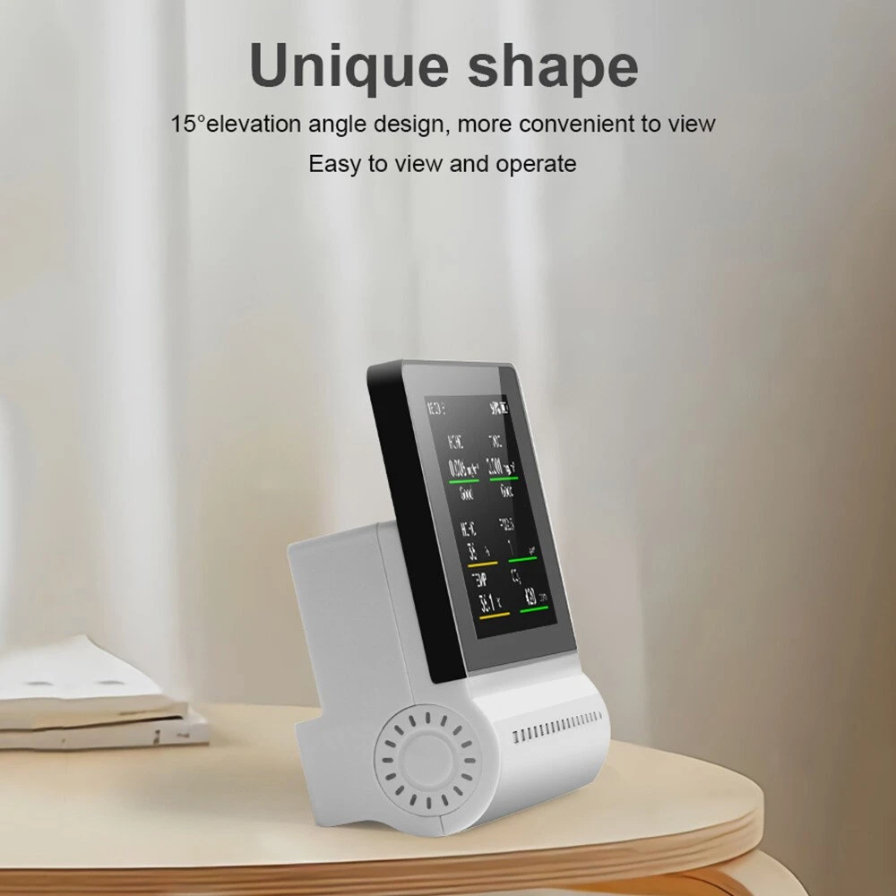 NOYAFA JSM16 5-in-1 Household Air Quality Monitor PM2.5/CO2/HCHO/TVOC Detector Temperature Humidity Tester 12 NOYAFA JSM16 5-in-1 Household Air Quality Monitor PM2.5/CO2/HCHO/TVOC Detector Temperature Humidity Tester - Image 10