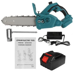 VIOLEWORKS 288VF 300W 10 Inch One-hand Electric Rechargeable Chain Saw Cordless Chainsaw Wood Cutter Woodworking Tool For Makita18V Battery -Home-Tools 633b2012 01ac 448b be9c c9e7aa9f9b2f