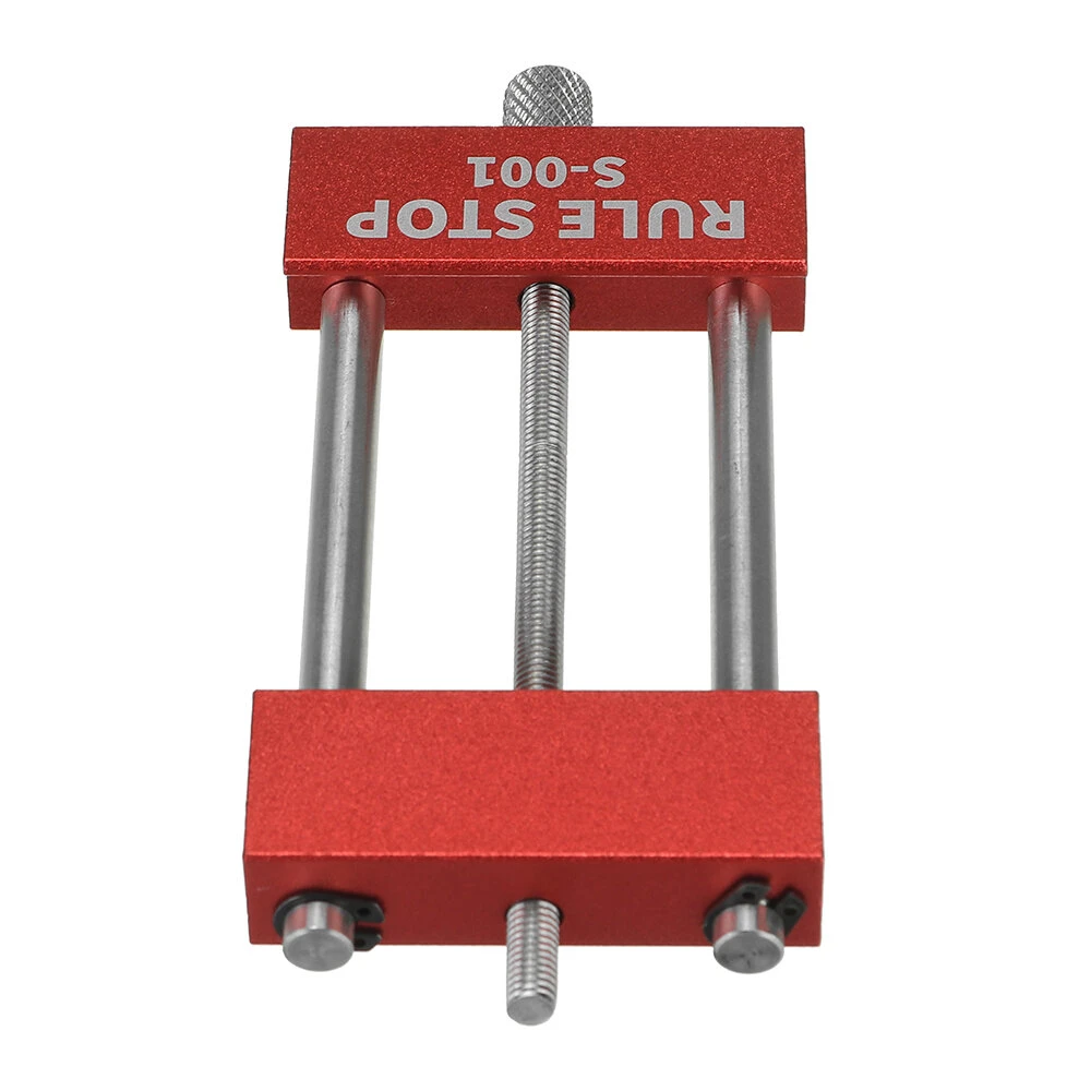 Aluminum Alloy Woodworking Rule Stop Wood Marking Gauge Woodworking Scriber Ruler 6 Aluminum Alloy Woodworking Rule Stop Wood Marking Gauge Woodworking Scriber Ruler - Image 4