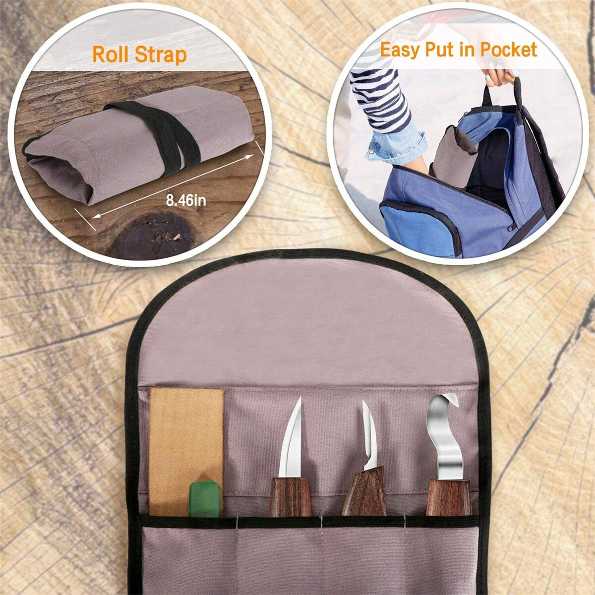 7 In 1 Wood Carving Tools Kit With Carving Hook Knife Wood Whittling Knife Chip Carving Knife Gloves Carving Knife Sharpener For Beginners Woodworking Kit 7 7 In 1 Wood Carving Tools Kit With Carving Hook Knife Wood Whittling Knife Chip Carving Knife Gloves Carving Knife Sharpener For Beginners Woodworking Kit - Image 5