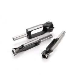 Deep Plug Cutter Drill Bit Set Carbon Steel 56mm Cutting Depth Kit For Precision Woodworking