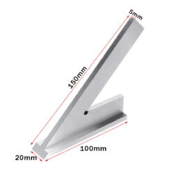 150x100mm 45 Degree DIN875-2 Angle Corner Square Ruler Wide Base Gauge Woodworking Tool -Home-Tools 67b1d5c5 5a1e 407a a58d d25599a28477