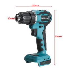 Drillpro 10mm Cordless Electric Drill Screwdriver 1800rpm 2 Speed With LED Working Light 21+1 Stage Setting Mode -Home-Tools 67b94596 a05b 426a 80f8 73abb5939c23