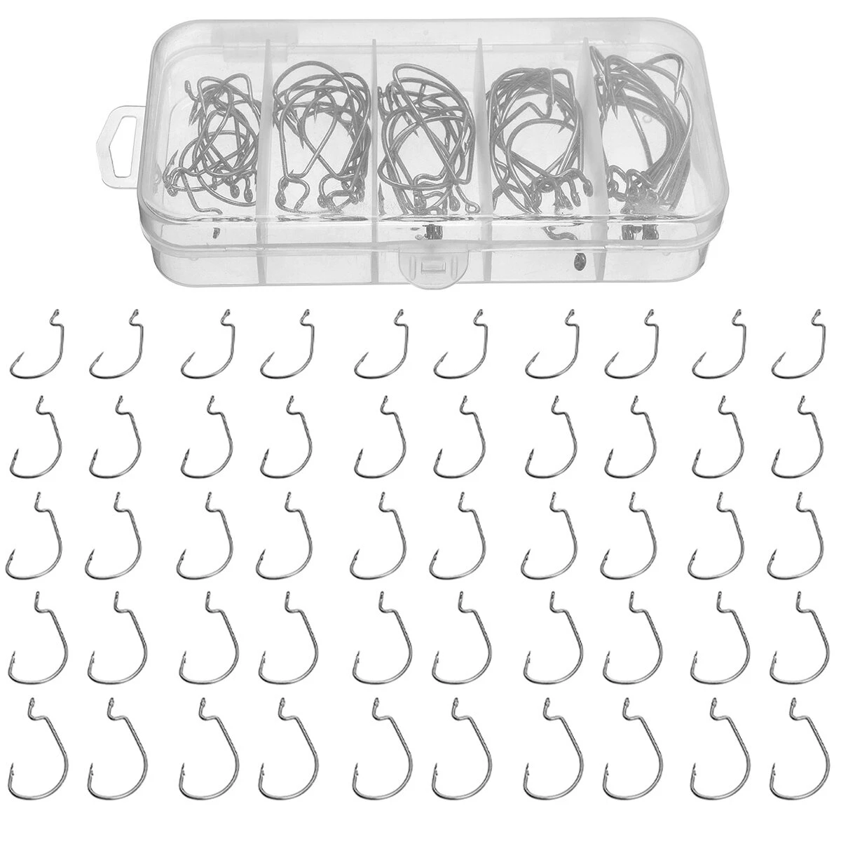 50PCS Three-color Fishing Hooks Light Portable Fishing Hooks With Storage Box 11 50PCS Three-color Fishing Hooks Light Portable Fishing Hooks With Storage Box - Image 9