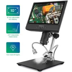 Andonstar AD209 10" Digital Microscope 3X-200X Magnification 1080P Adjustable LCD Display For Soldering Microscope Repai -Home-Tools 68888d5b 8e43 4ece 9b44 369e57fbbc77