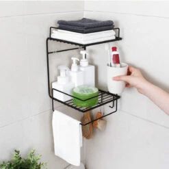 Bathroom Shelf Perforation-Free Wall-Mounted Kitchen Shelf Toilet Shelf Wall Corner Shelf Rack 15 Bathroom Shelf Perforation-Free Wall-Mounted Kitchen Shelf Toilet Shelf Wall Corner Shelf Rack -Home-Tools 6dcc3085 151a 45d5 ab37 9a879486cabf