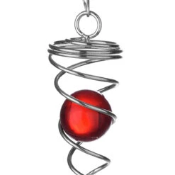 3D Metal Hanging Wind Spinner Wind Chime With H Elix Tail Glass Ball Center Decorations -Home-Tools 6e30d1dc 07be 419a 8372 b026ae84b592
