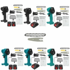 4In Mini Cordless Rechargeable Electric Chainsaw One-Hand Chain Saws Woodworking Cutting Tool W/ 1 Or 2pcsch Pruning Cutter -Home-Tools 6ed596c6 9b7a 45e5 8043 8f30fa306bdf