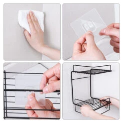 Bathroom Shelf Perforation-Free Wall-Mounted Kitchen Shelf Toilet Shelf Wall Corner Shelf Rack 17 Bathroom Shelf Perforation-Free Wall-Mounted Kitchen Shelf Toilet Shelf Wall Corner Shelf Rack -Home-Tools 6f3242f6 c1ed 436c ac0a e1ca848c2487