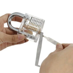 42PCS Orange Picks And Padlocks Set Equipped With An Automatic Unlocking Gun, Aircraft Clips, Transparent Padlocks And Rubber Sleeves, -Home-Tools 702e5351 fd3a 4c95 86d5 763cbb94c8b5