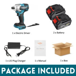 Drillpro 388VF 520N.M Brushless Cordless Electric Impact Wrench Rechargeable 1/2'' Wrench Power Tools W/ 1/2pcs Battery Also For Makit 18V Battery -Home-Tools 70dda8ca 7e9e 4044 a005 20d9e04465f7