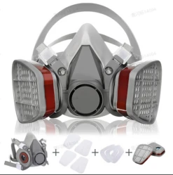 NASUM M101 Gas Mask Half Mask NASUM For Painting Dust Chemicals Machine Polishing Welding Pesticides And Other Work Protection