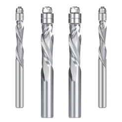 6.35/12.7mm Shank Double Guide Bearings Spiral Router Bits Carbide Trimming End Mill For CNC Woodworking Cutting Tool -Home-Tools 724762d6 cce6 43d2 960a 169fb37f5646