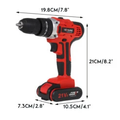 12/18/21V Electric Power Torque Impact Drill Cordless Hammer Screwdriver 25+3 35NM-56NM Power Tool W/ 1pc Battery 18 12/18/21V Electric Power Torque Impact Drill Cordless Hammer Screwdriver 25+3 35NM-56NM Power Tool W/ 1pc Battery -Home-Tools 72619c58 818b 42a2 b7a7 13e53b001346