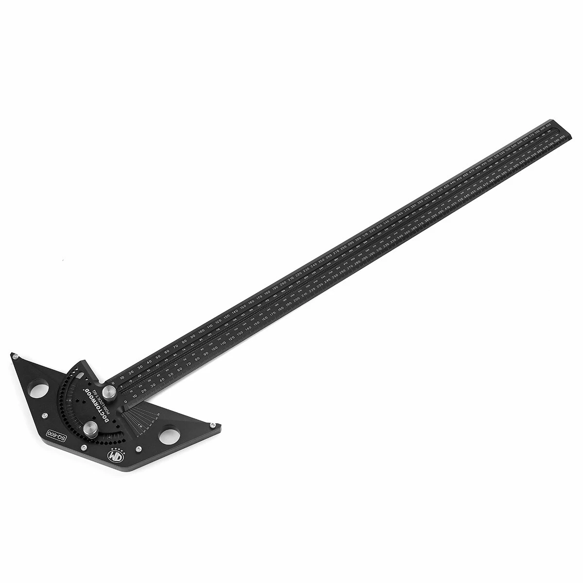 DOCTORWOOD 600mm Woodworking Scriber Gauge Aluminum Alloy Angle Positioning T Square Positive Lock Marking Ruler 6 DOCTORWOOD 600mm Woodworking Scriber Gauge Aluminum Alloy Angle Positioning T Square Positive Lock Marking Ruler - Image 4
