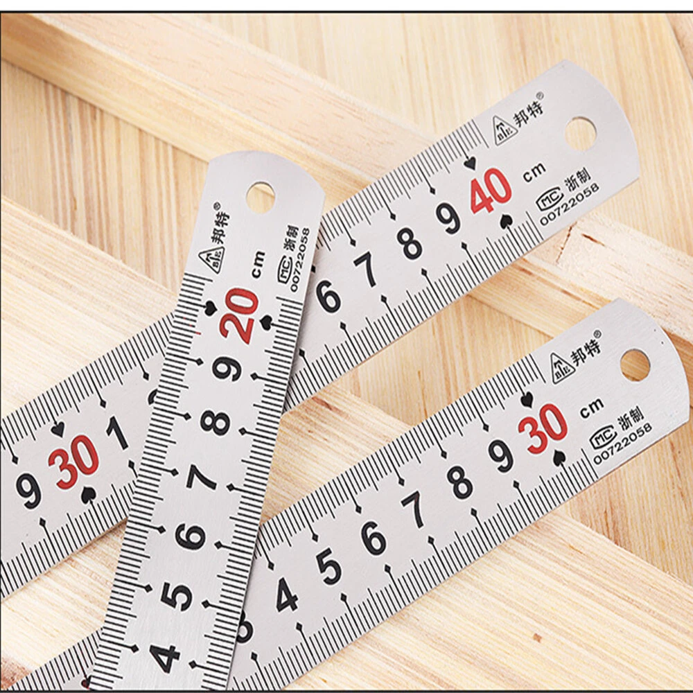 150-1200mm Thickened Stainless Steel Ruler With Metric And Inch Scales Woodworking Scriber Measuring Tool 11 150-1200mm Thickened Stainless Steel Ruler With Metric And Inch Scales Woodworking Scriber Measuring Tool - Image 9