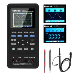 Hantek 3in1 Digital Oscilloscope+Waveform Generator+Multimeter Portable USB 2 Channels 40mhz 70mhz LCD Display Test Meter Tools Ultra-low Power Design With Large-capacity Lithium Battery One-key AUTO