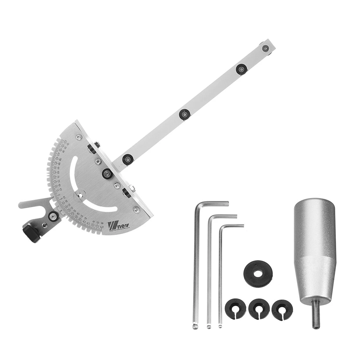 Drillpro 0-90 Degree 450mm Angle Miter Gauge Sawing Assembly Ruler Woodworking Tool For Table Saw Router 5 Drillpro 0-90 Degree 450mm Angle Miter Gauge Sawing Assembly Ruler Woodworking Tool For Table Saw Router - Image 3