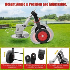 Universal String Trimmer Grass Eater Weed Cutter Adjustable Support Wheels Set For Cordless Grass Trimmer Free Shipping -Home-Tools 7ae83061 e9b0 41c2 86e5 cc7d6e0d0219