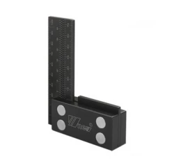Wnew MM/Inch Precision Woodworking Square Aluminum Alloy Ruler Carpenter Line Drawing Marking Gauge Hole Scribing Ruler