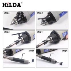 HILDA Flexible Shaft Fits Rotary Grinder Tool For Dremel 400W Rotary Tools 110cm With 6 Chuck For Dremel Accessories -Home-Tools 7c24c049 1f0a 4bd2 932d 5fceb53589a3