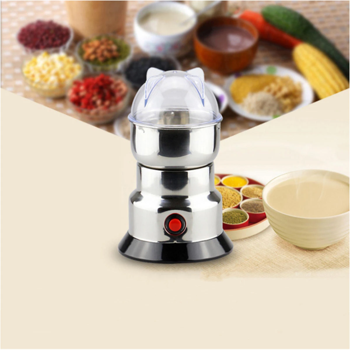 220V 100W Electric Herb Beans Grain Coffee Grinder Cereal Mill Grinding Machine 11 220V 100W Electric Herb Beans Grain Coffee Grinder Cereal Mill Grinding Machine - Image 9