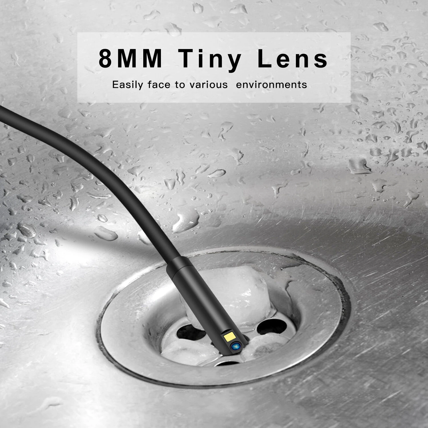 P50 5.5/8mm Dual-lens 1080P HD 4.5inches IPS Screen Industrial Borescope IP68 Waterproof Borescope With 9 LED Lights 6 P50 5.5/8mm Dual-lens 1080P HD 4.5inches IPS Screen Industrial Borescope IP68 Waterproof Borescope With 9 LED Lights - Image 4